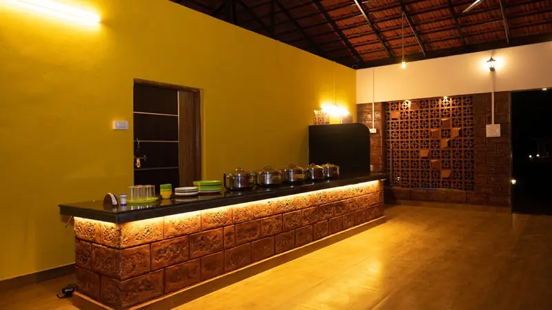 Dining hall at Dandeli Mango Mist Jungle Resort